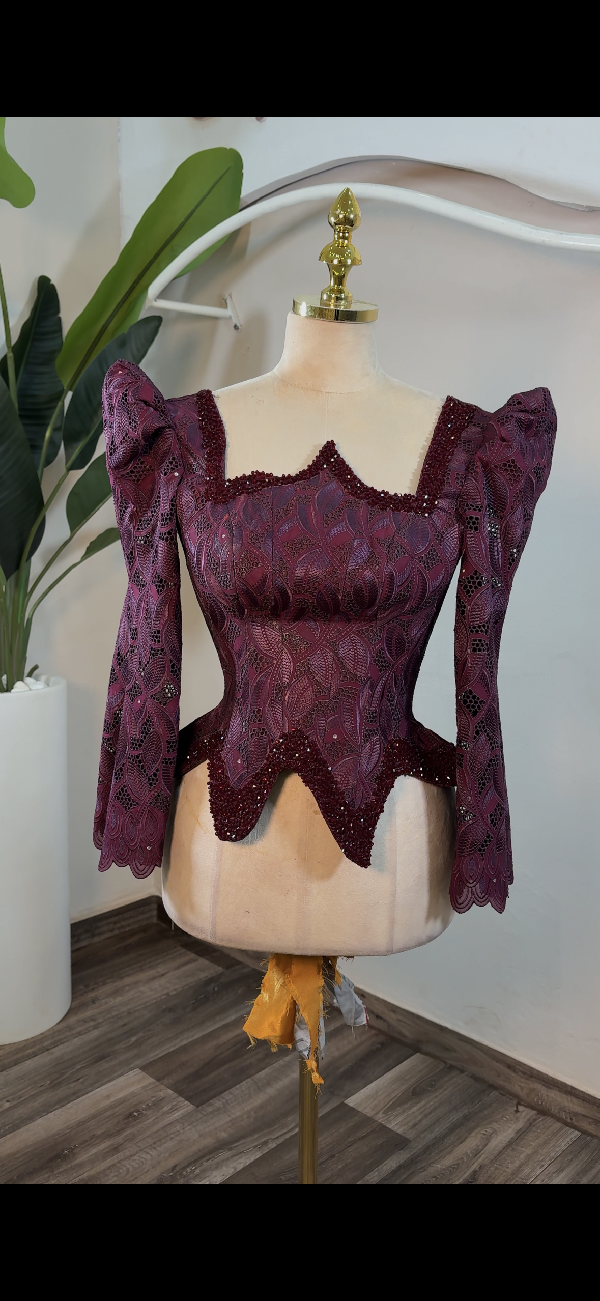 ensemble jupe en brode corset