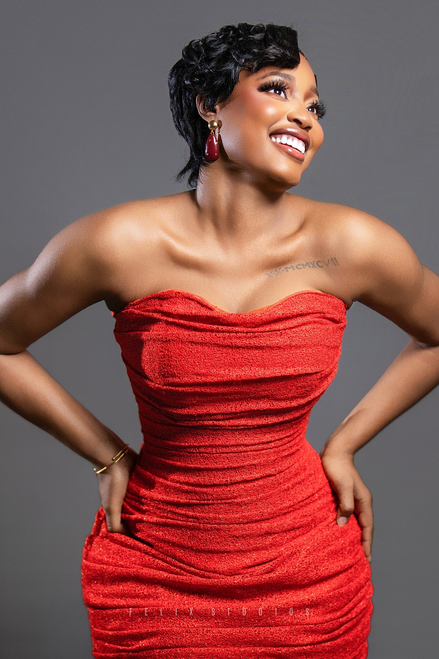 Robe en brode corset